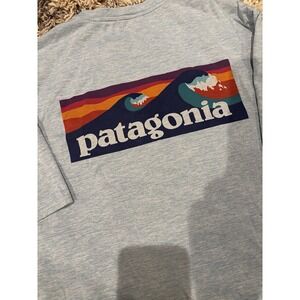 Men's Patagonia Capilene Cool Stretch Performance Blue Short Sleeve Shirt Small